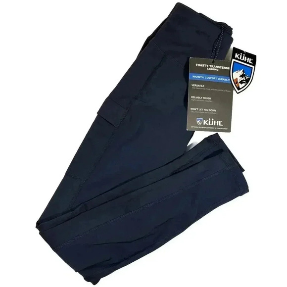 NWT Women’s Kuhl XS Inkwell Navy Toasty Transcendr 29” Leggings - Picture 7 of 7
